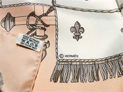 hermes satin scarf|authentic Hermes scarf label.